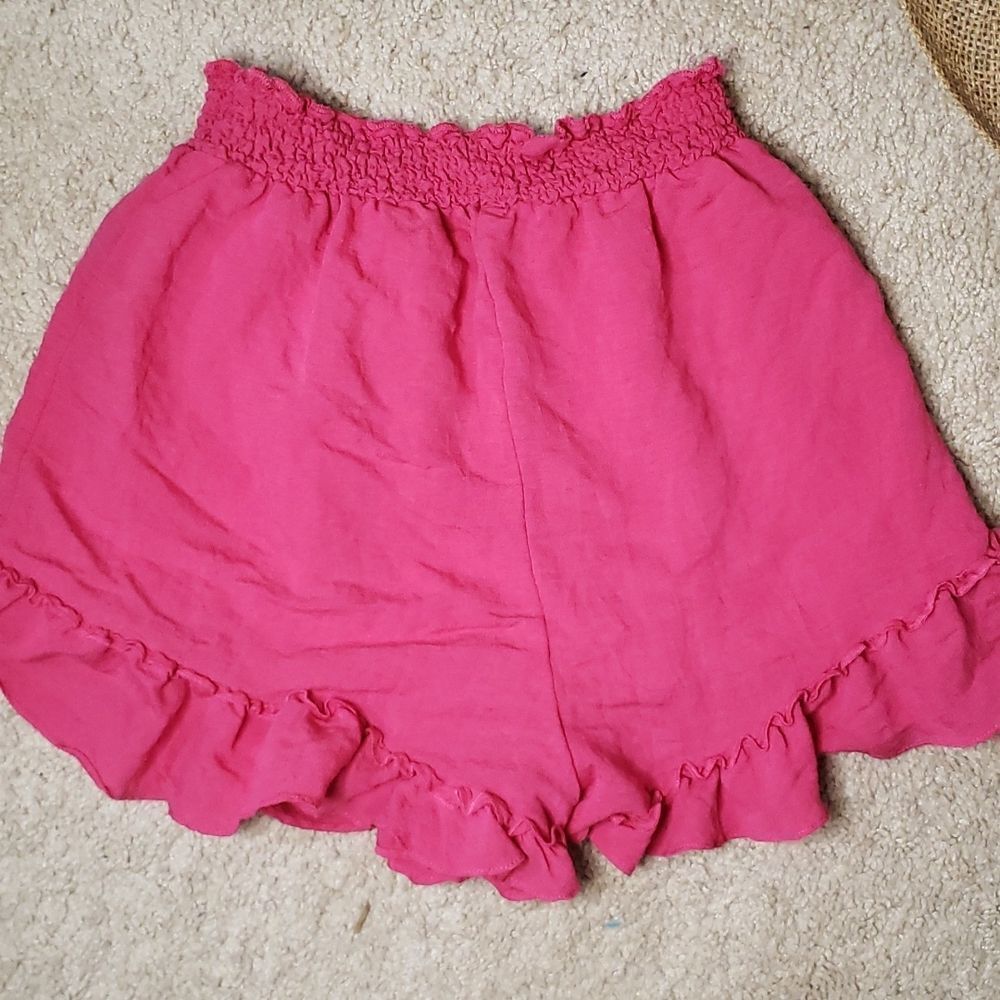 Pink Ruffle Shorts - Picture 2 of 5